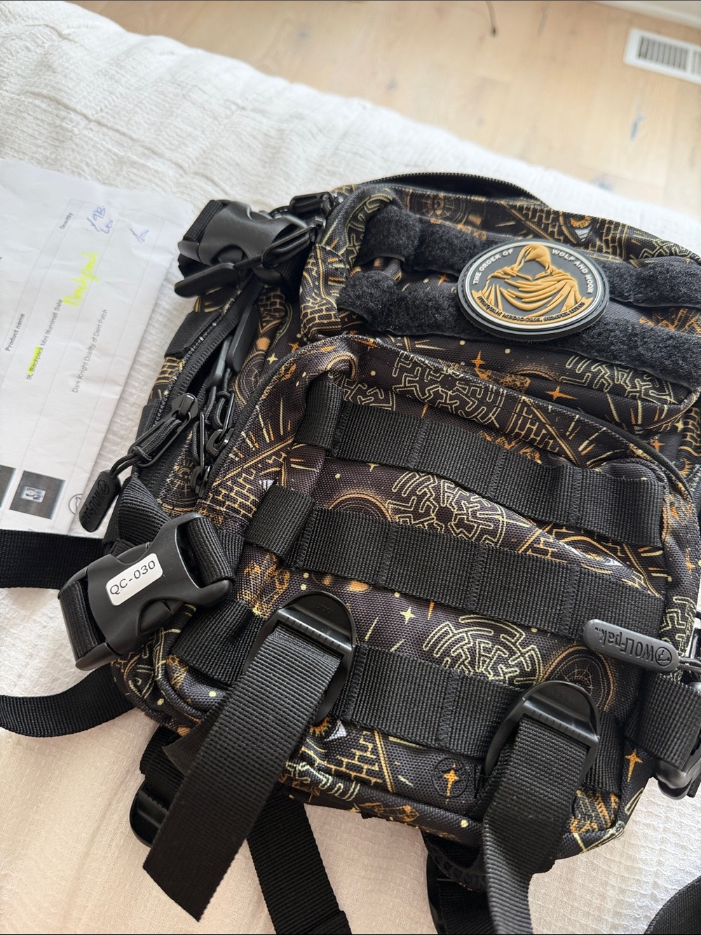 WOLFPAK Tactical Backpack 9L Mini Gold Celestial Print
